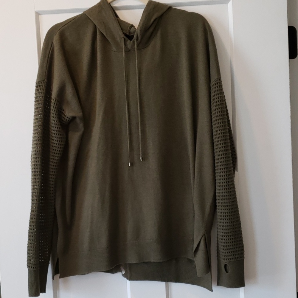 Olive green sweater hoodie